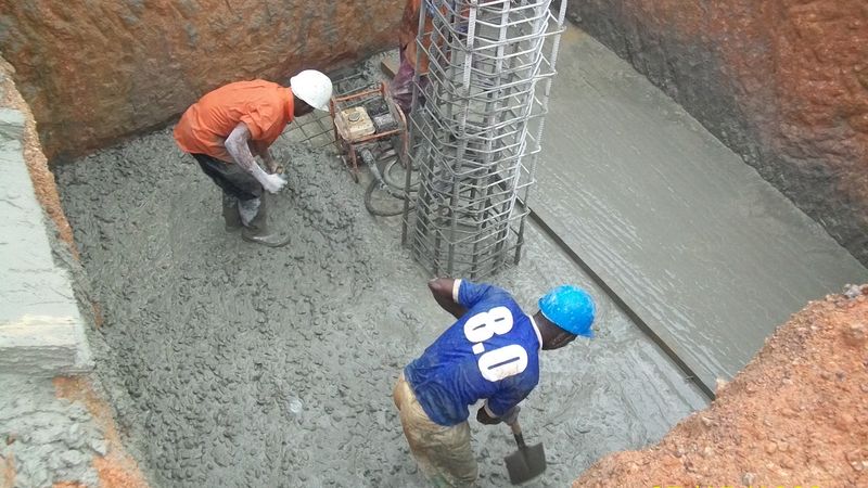 Civil works foundation construction