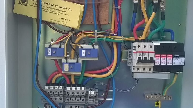 ECG power distribution cabinet installation